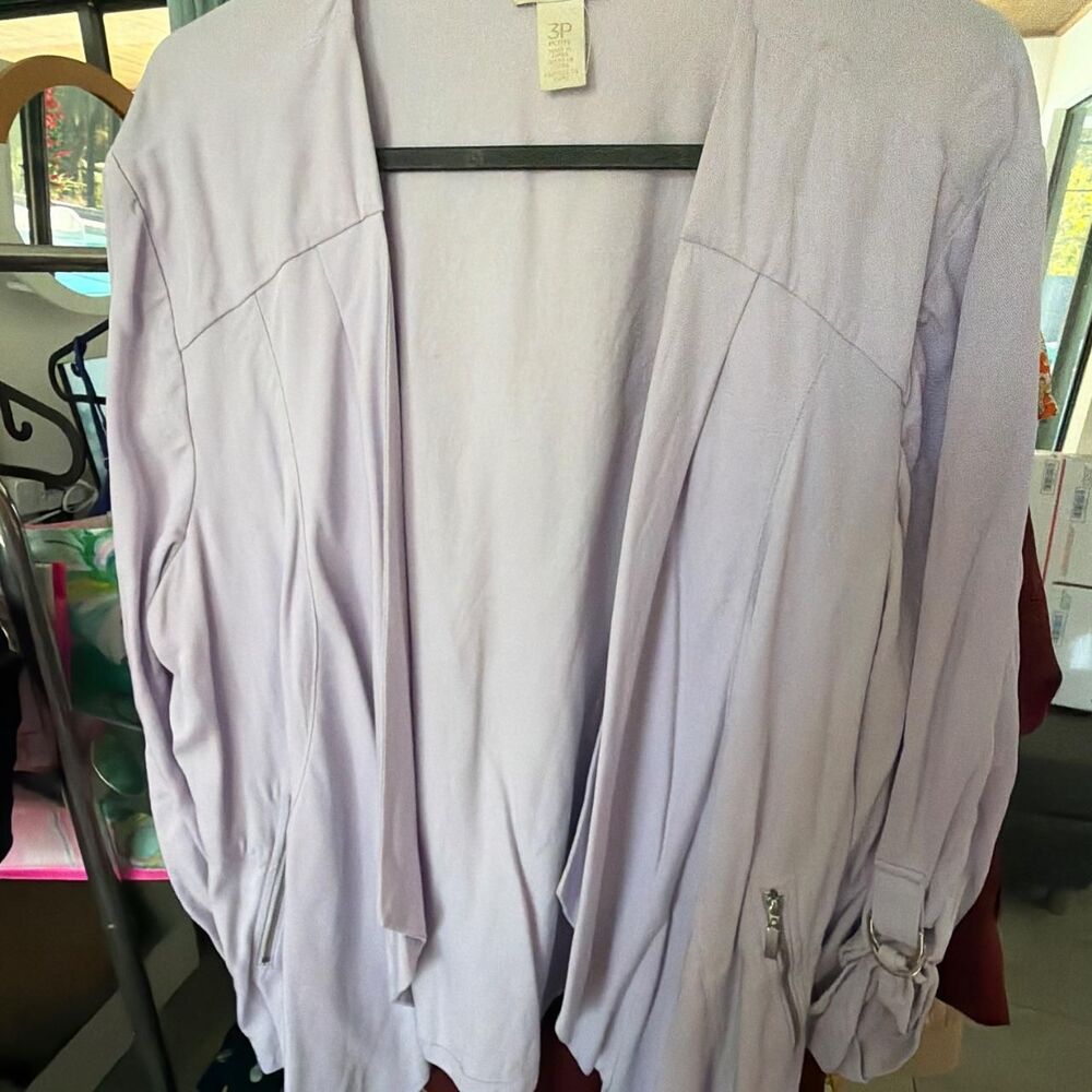 Chico-s Women's Purple and Blue Blouse
